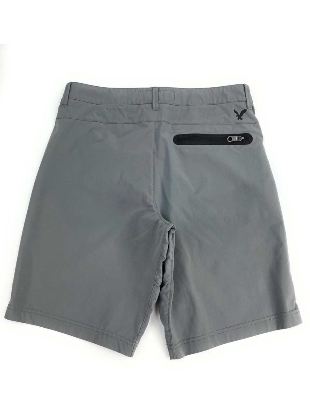 American Eagle Outfitters Men’s Gray Hybrid Shorts with Zip Pocket